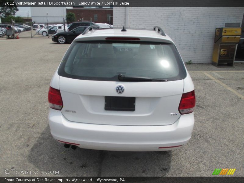 Candy White / Cornsilk Beige 2012 Volkswagen Jetta TDI SportWagen