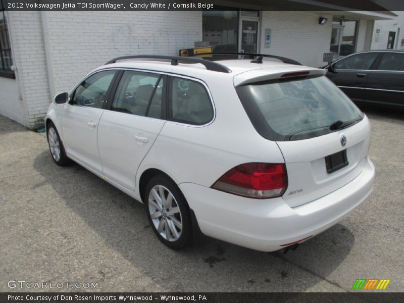Candy White / Cornsilk Beige 2012 Volkswagen Jetta TDI SportWagen