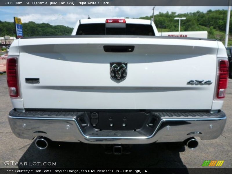 Bright White / Black 2015 Ram 1500 Laramie Quad Cab 4x4