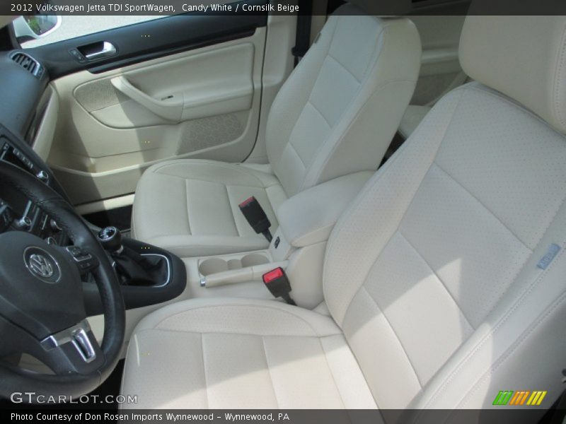 Candy White / Cornsilk Beige 2012 Volkswagen Jetta TDI SportWagen