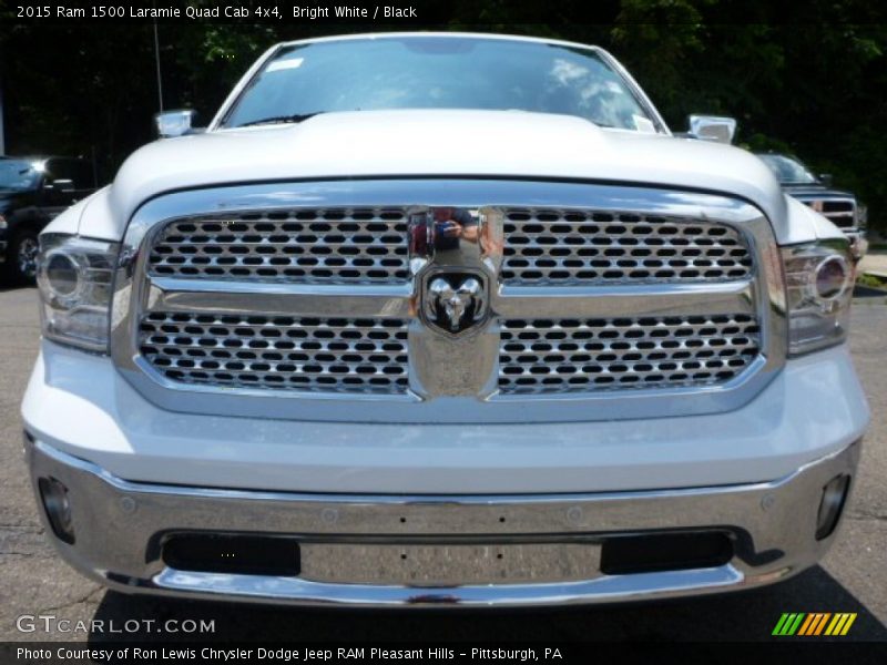 Bright White / Black 2015 Ram 1500 Laramie Quad Cab 4x4