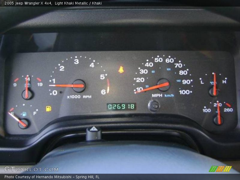 Light Khaki Metallic / Khaki 2005 Jeep Wrangler X 4x4