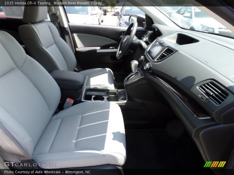 Modern Steel Metallic / Gray 2015 Honda CR-V Touring