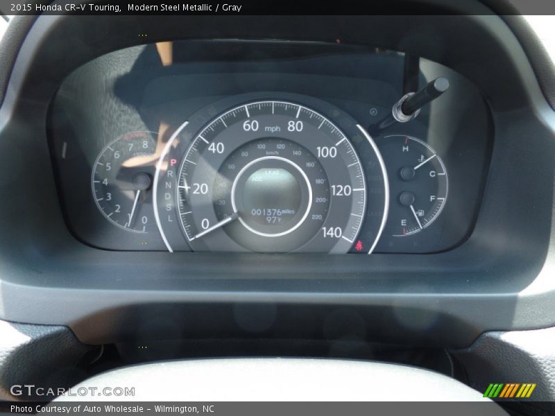 Modern Steel Metallic / Gray 2015 Honda CR-V Touring