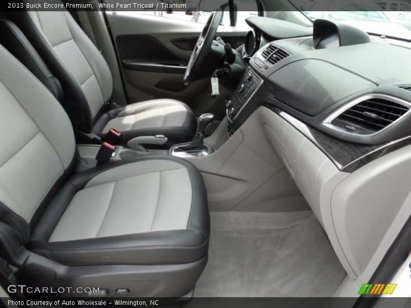 White Pearl Tricoat / Titanium 2013 Buick Encore Premium