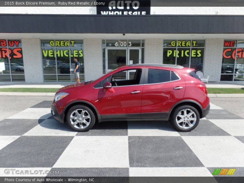 Ruby Red Metallic / Ebony 2015 Buick Encore Premium