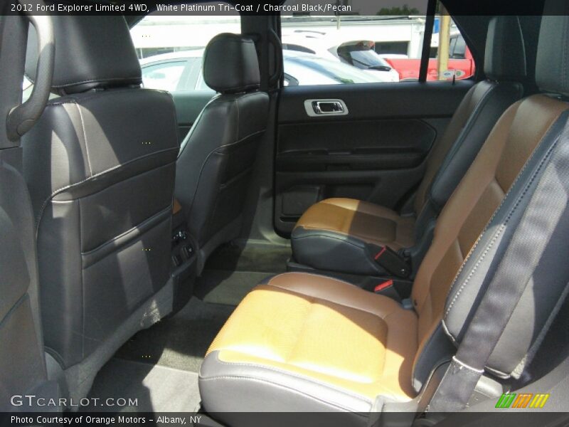 White Platinum Tri-Coat / Charcoal Black/Pecan 2012 Ford Explorer Limited 4WD
