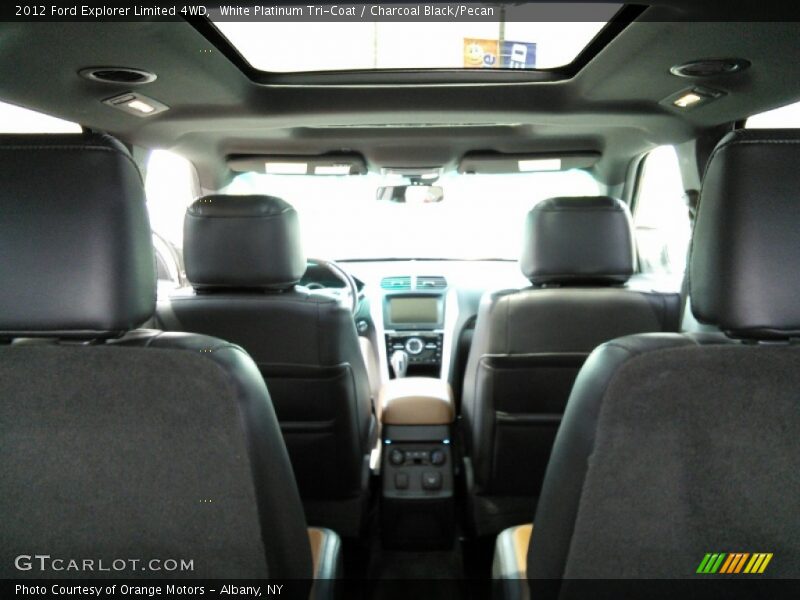 White Platinum Tri-Coat / Charcoal Black/Pecan 2012 Ford Explorer Limited 4WD