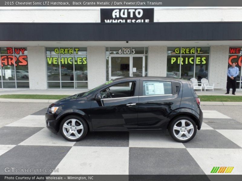 Black Granite Metallic / Dark Pewter/Dark Titanium 2015 Chevrolet Sonic LTZ Hatchback