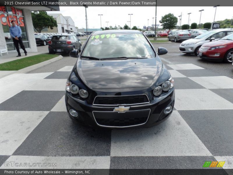 Black Granite Metallic / Dark Pewter/Dark Titanium 2015 Chevrolet Sonic LTZ Hatchback