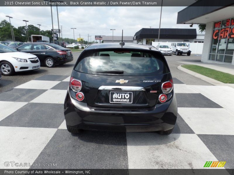 Black Granite Metallic / Dark Pewter/Dark Titanium 2015 Chevrolet Sonic LTZ Hatchback