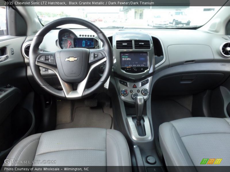 Black Granite Metallic / Dark Pewter/Dark Titanium 2015 Chevrolet Sonic LTZ Hatchback