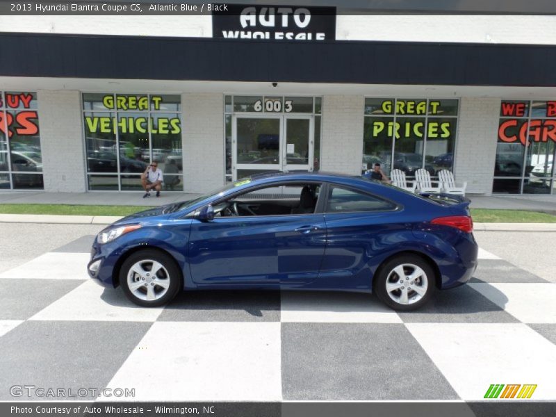 Atlantic Blue / Black 2013 Hyundai Elantra Coupe GS