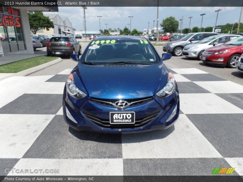 Atlantic Blue / Black 2013 Hyundai Elantra Coupe GS
