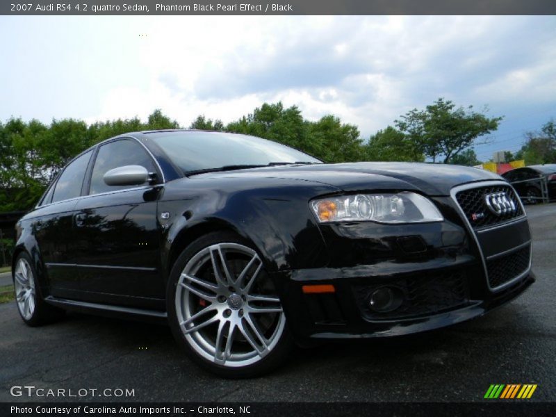 Phantom Black Pearl Effect / Black 2007 Audi RS4 4.2 quattro Sedan