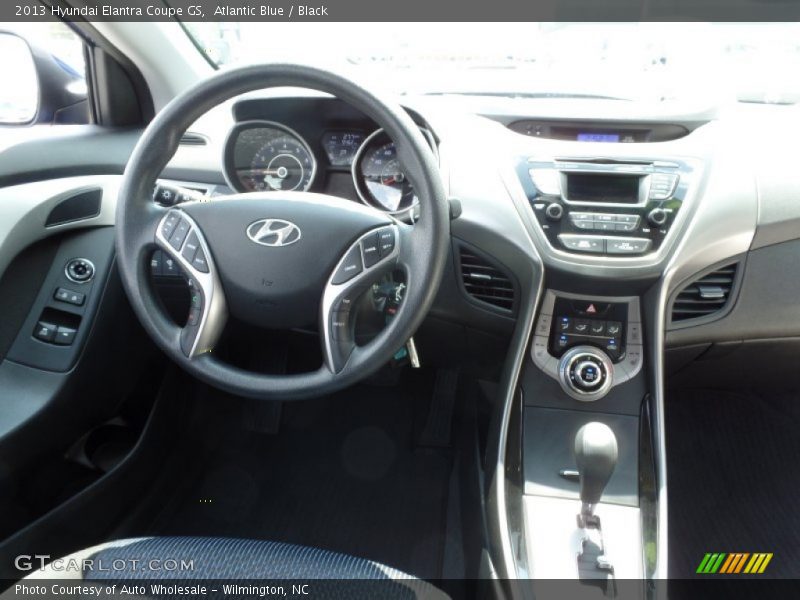 Atlantic Blue / Black 2013 Hyundai Elantra Coupe GS