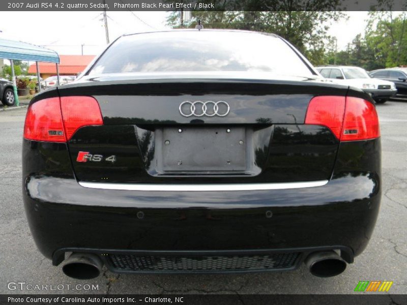 Phantom Black Pearl Effect / Black 2007 Audi RS4 4.2 quattro Sedan