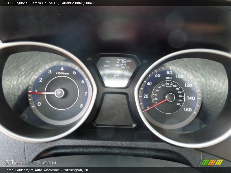 Atlantic Blue / Black 2013 Hyundai Elantra Coupe GS