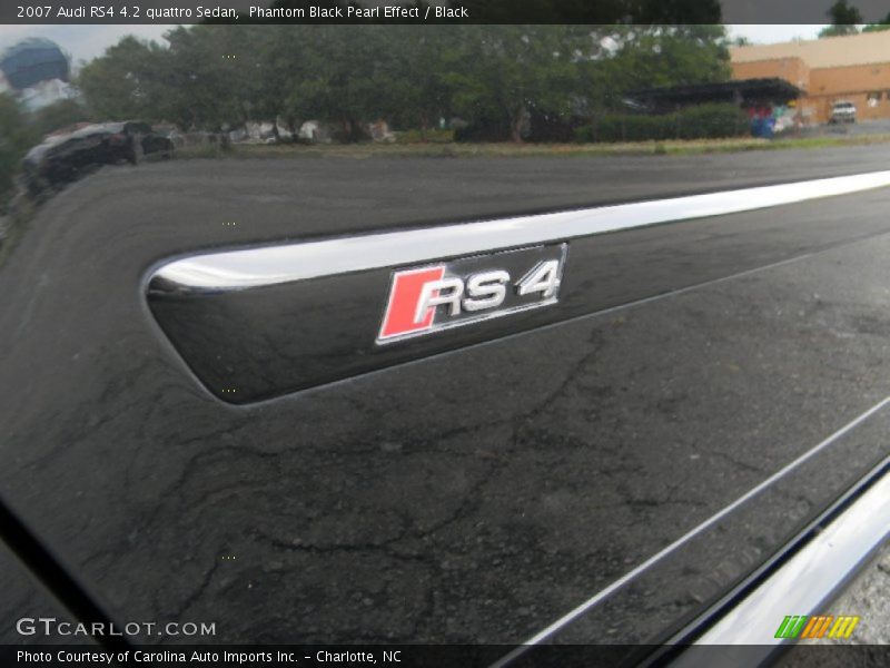 Phantom Black Pearl Effect / Black 2007 Audi RS4 4.2 quattro Sedan