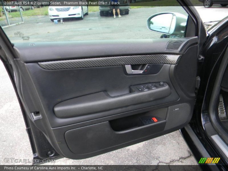 Phantom Black Pearl Effect / Black 2007 Audi RS4 4.2 quattro Sedan