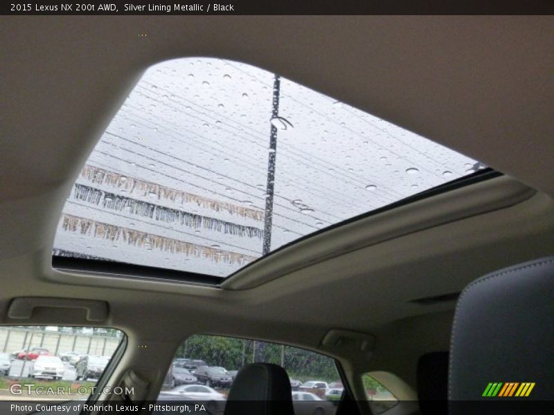 Silver Lining Metallic / Black 2015 Lexus NX 200t AWD