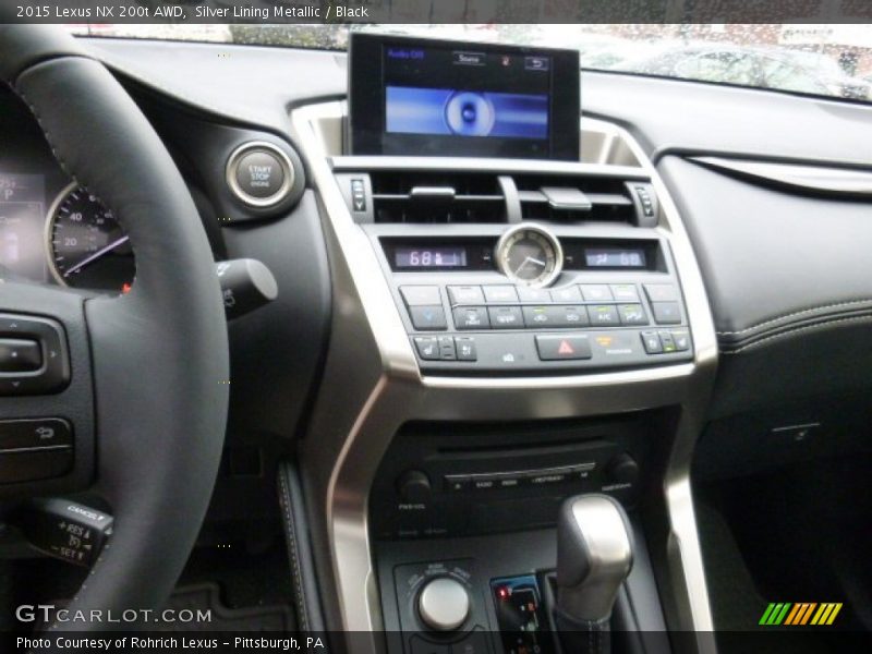 Silver Lining Metallic / Black 2015 Lexus NX 200t AWD