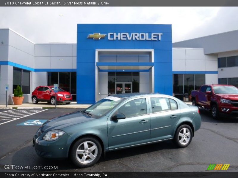 Silver Moss Metallic / Gray 2010 Chevrolet Cobalt LT Sedan