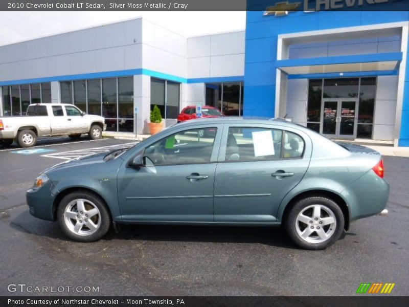 Silver Moss Metallic / Gray 2010 Chevrolet Cobalt LT Sedan