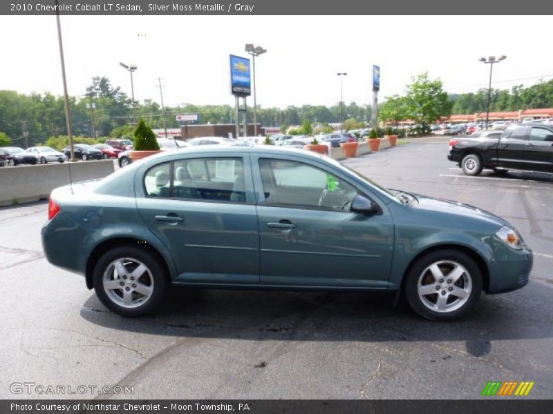 Silver Moss Metallic / Gray 2010 Chevrolet Cobalt LT Sedan