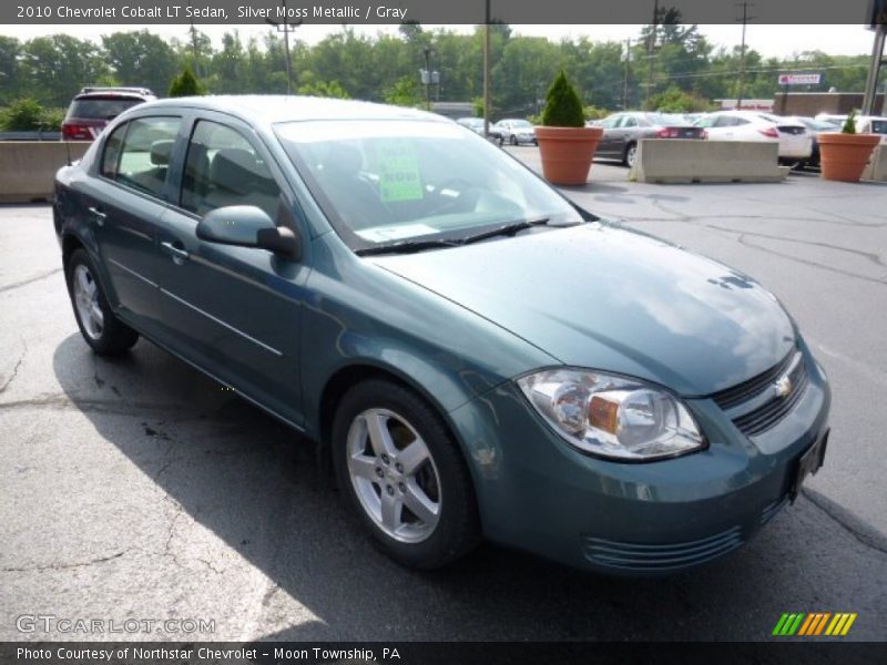 Silver Moss Metallic / Gray 2010 Chevrolet Cobalt LT Sedan