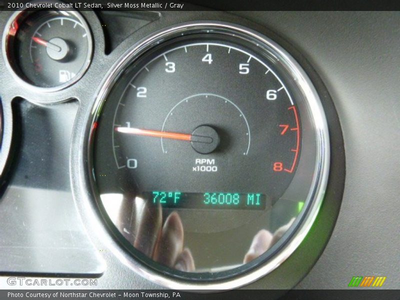 Silver Moss Metallic / Gray 2010 Chevrolet Cobalt LT Sedan