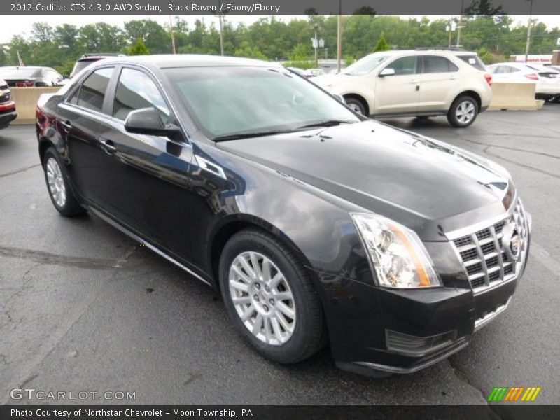 Black Raven / Ebony/Ebony 2012 Cadillac CTS 4 3.0 AWD Sedan