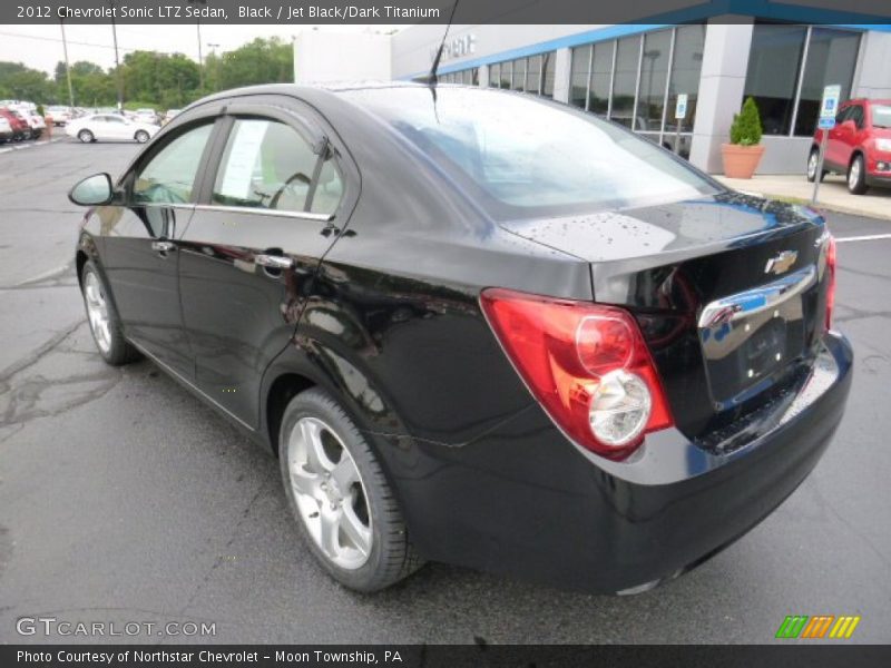 Black / Jet Black/Dark Titanium 2012 Chevrolet Sonic LTZ Sedan