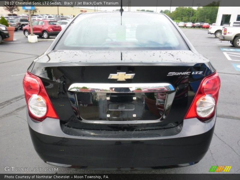 Black / Jet Black/Dark Titanium 2012 Chevrolet Sonic LTZ Sedan