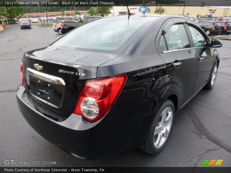 Black / Jet Black/Dark Titanium 2012 Chevrolet Sonic LTZ Sedan