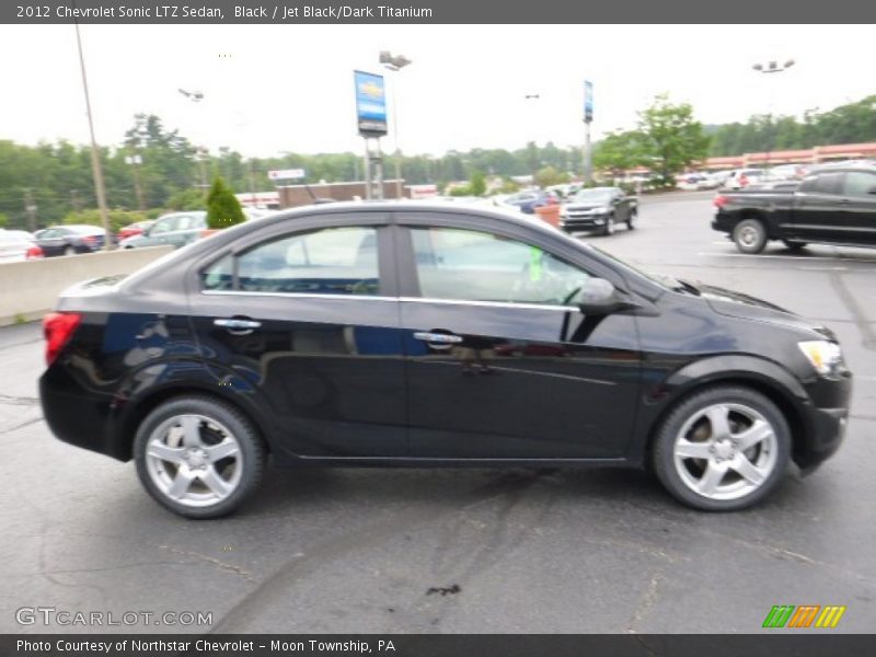 Black / Jet Black/Dark Titanium 2012 Chevrolet Sonic LTZ Sedan