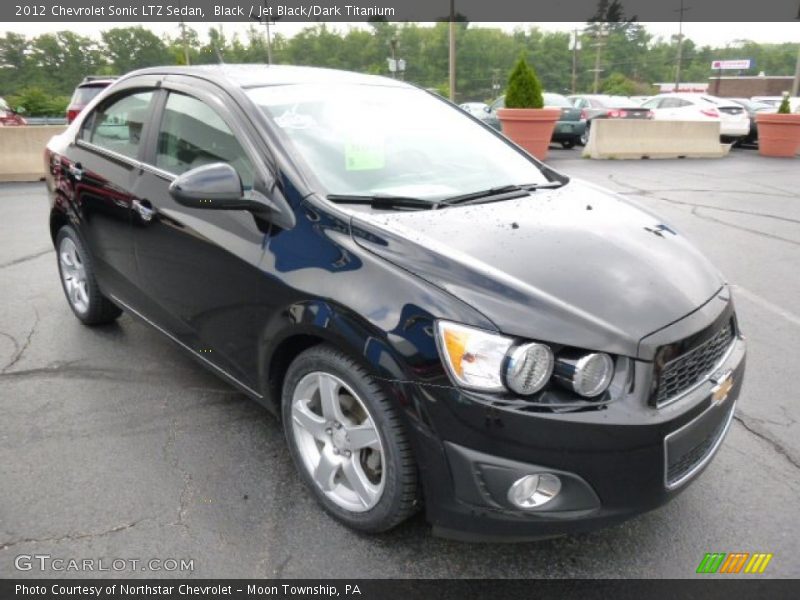 Black / Jet Black/Dark Titanium 2012 Chevrolet Sonic LTZ Sedan