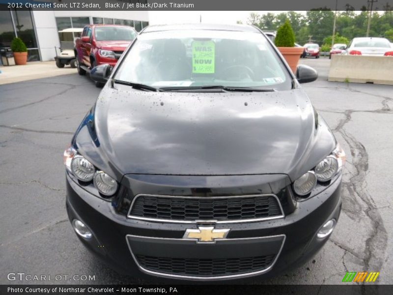 Black / Jet Black/Dark Titanium 2012 Chevrolet Sonic LTZ Sedan