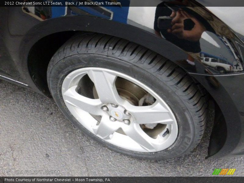 Black / Jet Black/Dark Titanium 2012 Chevrolet Sonic LTZ Sedan