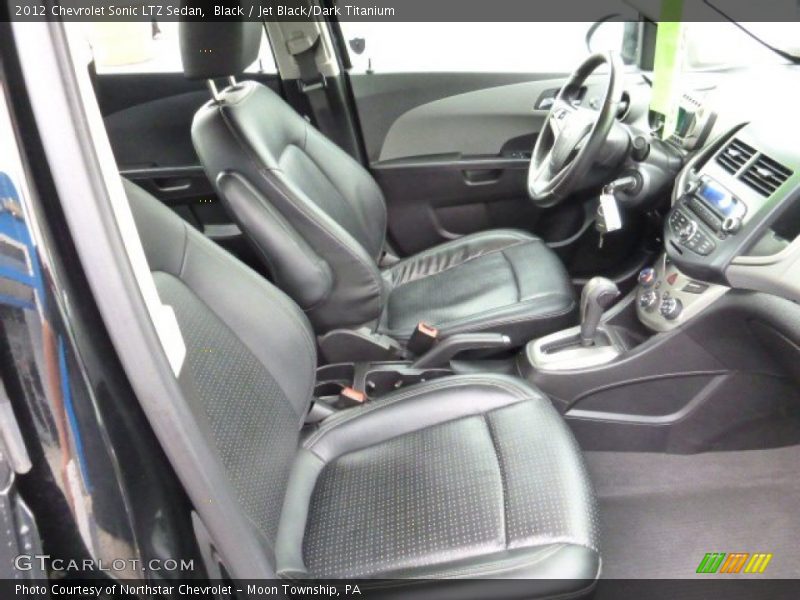 Black / Jet Black/Dark Titanium 2012 Chevrolet Sonic LTZ Sedan