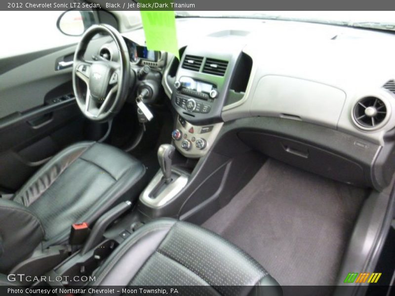 Black / Jet Black/Dark Titanium 2012 Chevrolet Sonic LTZ Sedan