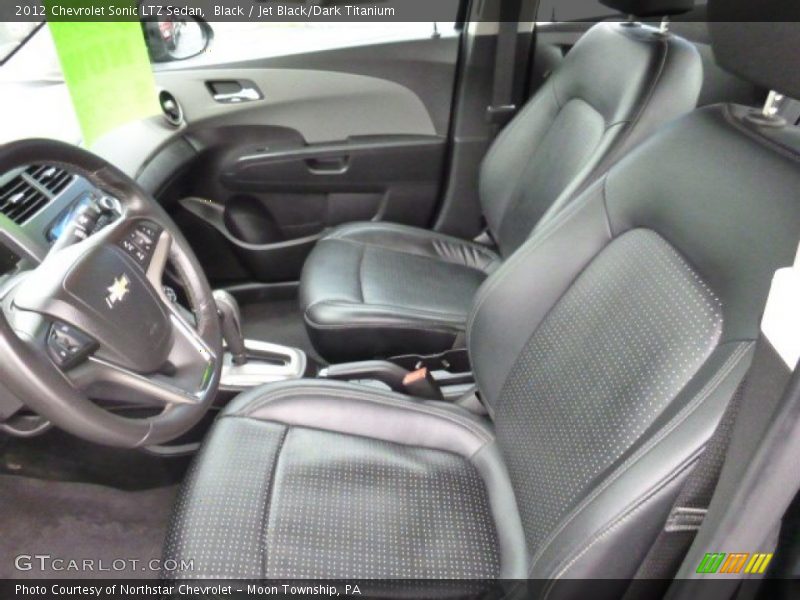 Black / Jet Black/Dark Titanium 2012 Chevrolet Sonic LTZ Sedan