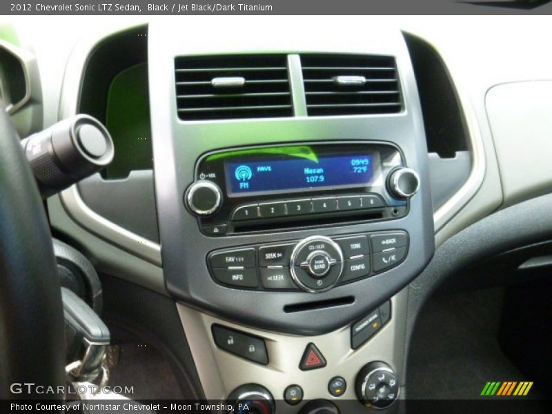Black / Jet Black/Dark Titanium 2012 Chevrolet Sonic LTZ Sedan