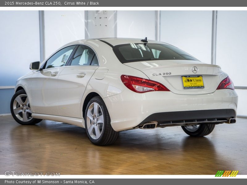 Cirrus White / Black 2015 Mercedes-Benz CLA 250