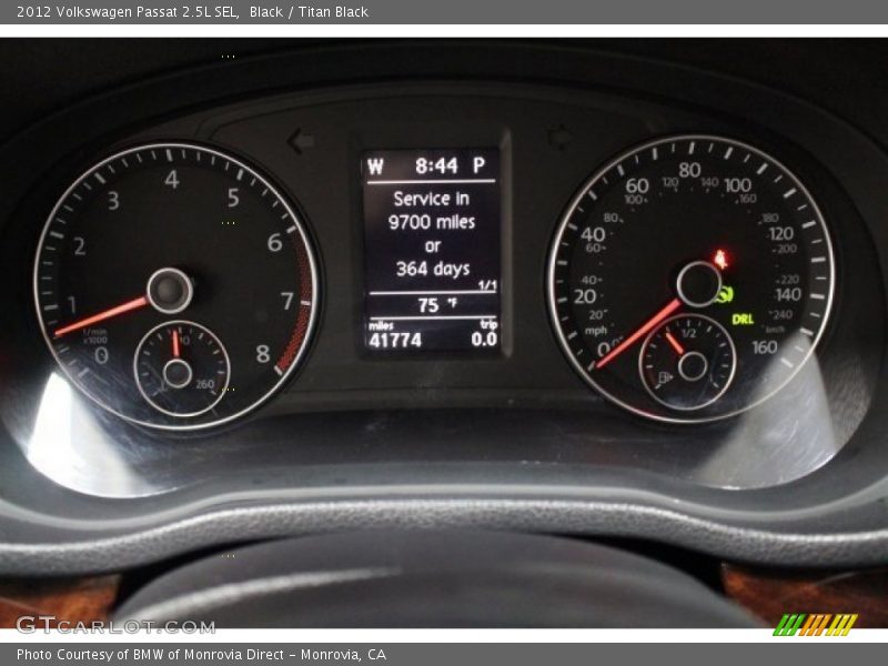 Black / Titan Black 2012 Volkswagen Passat 2.5L SEL