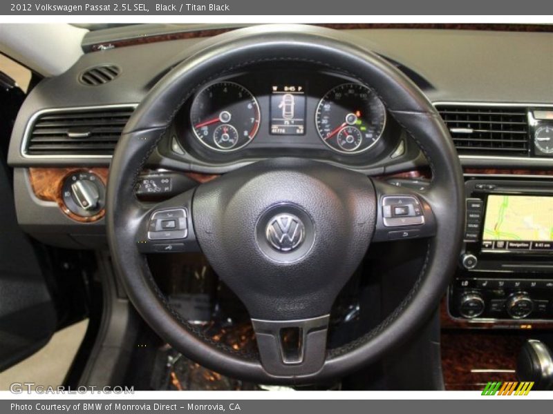 Black / Titan Black 2012 Volkswagen Passat 2.5L SEL