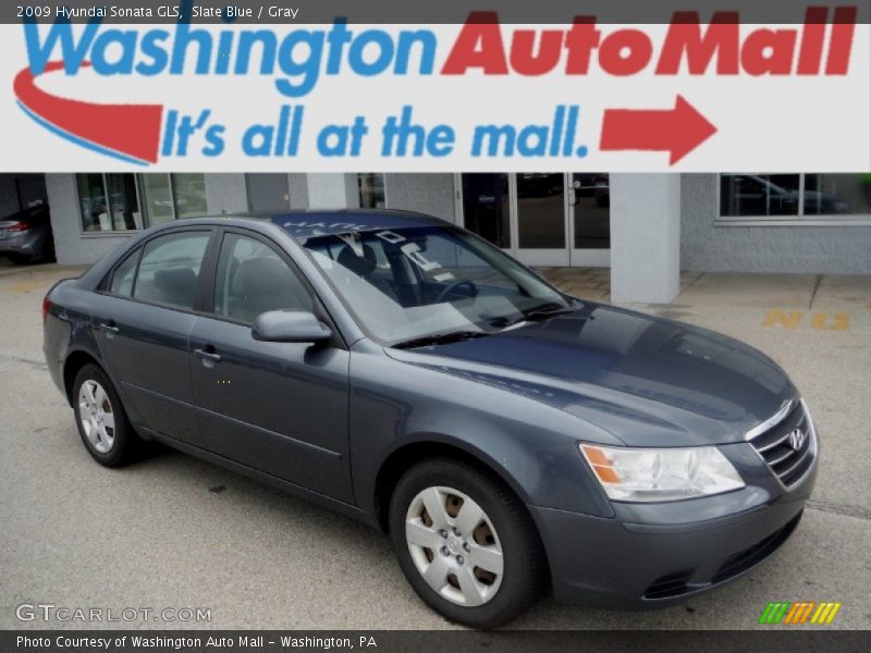 Slate Blue / Gray 2009 Hyundai Sonata GLS