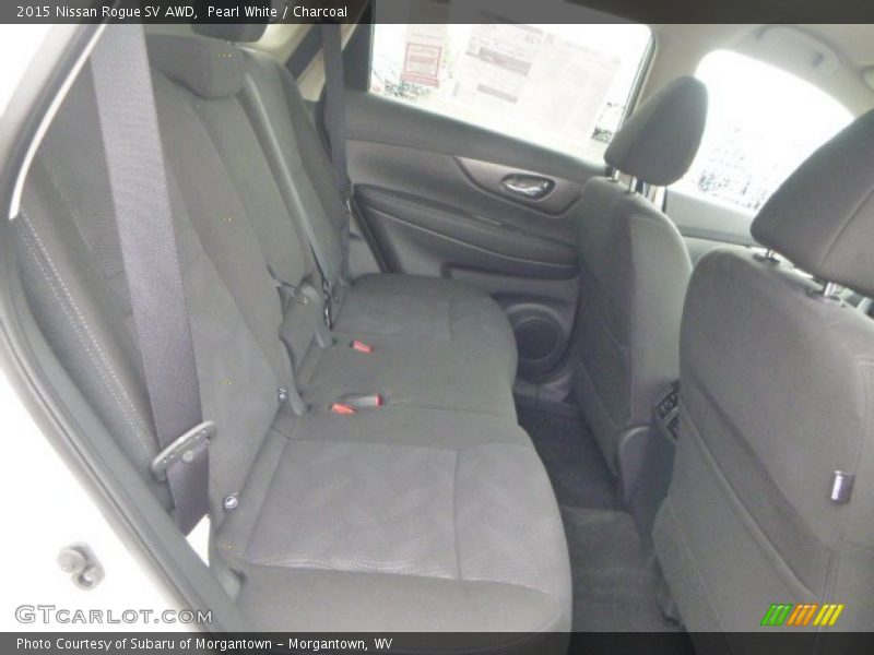 Pearl White / Charcoal 2015 Nissan Rogue SV AWD