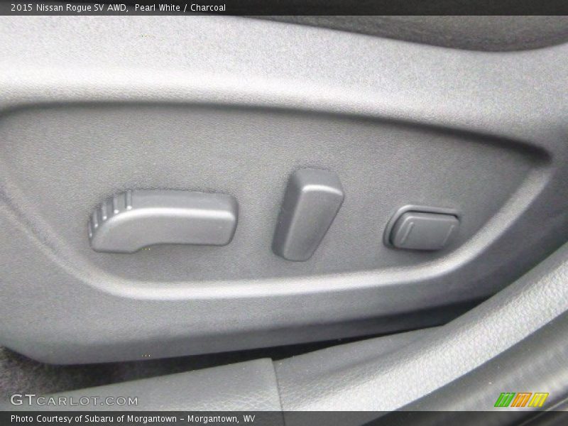 Pearl White / Charcoal 2015 Nissan Rogue SV AWD