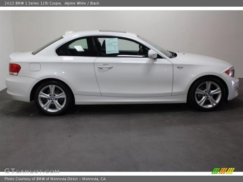 Alpine White / Black 2013 BMW 1 Series 128i Coupe